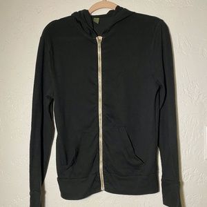 Alternative Earth light zip up sweater, size small